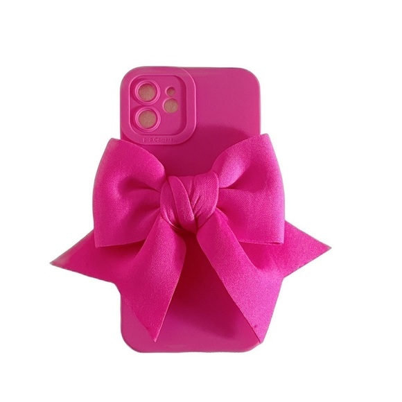 Accessories - Pink Ribbon iPhone Silicone Case in iPhone 14 Plus,14 Pro Max,14 Pro & 13 Pro
